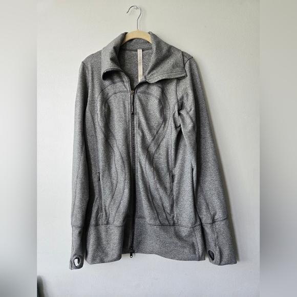 Lululemon In Stride Jacket Heathered Gray Size 10 - Picture 1 of 5